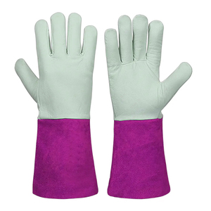 Guantes de trabajo de cuero vacuno de la mejor calidad, grado A, para soldadores, resistentes al calor, ignífugos, multiusos, para soldadura. - Product Image 1