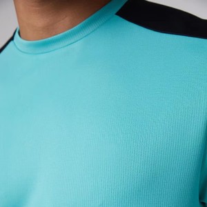 New Arrival Men's Casual Activewear Workout <b>Set</b>-Quick Dry Spandex/Cotton <b>Short</b> Sleeve <b>Top</b> & <b>Shorts</b> with Custom Logo for Summer - Product Image 4