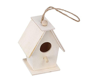 Nichoir en bois de luxe, fabriqué avec un style de toit traditionnel, pour la présentation en extérieur dans le jardin - Product Image 1