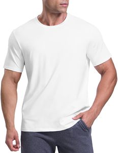 T-shirts de course pour hommes 100 % polyester, décontractés, séchage rapide, anti-humidité, col rond, manches courtes, pour entraînement, athlétisme et natation - Product Image 1