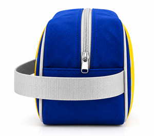 Sac de toilette de voyage personnalisé |   Trousse de toilette bleue pour homme |   Pochette de rangement cosmétique pour salle de bain |   Polyester durable |   Personnalisé - Product Image 6