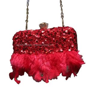 กระเป๋าคลัทช์ปักลายดอกไม้สำหรับงานปาร์ตี้กระเป๋างานราตรีสีดำแนววินเทจของผู้หญิงมาใหม่ - Product Image 1