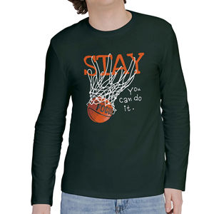 T-shirt à manches longues pour homme en coton 100% respirant et à séchage rapide, écologique, avec logo personnalisé, de haute qualité, pour l'hiver - Product Image 1