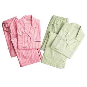 Elegante Conjunto de Pijama de Satén, Ropa de Dormir Sedosa de Manga Larga, Ropa de Estar Suave para Descanso Diario y Relajación en Casa - Product Image 4