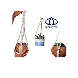 HOT SELLING Eco Friendly Coconut Shell Pot | High Quality Handcrafted Hanging Container Decor - Product Image 1