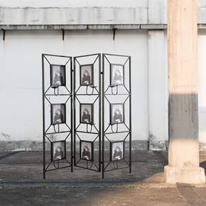 47x71 Miroir Antique 3-Panneau Décoratif Écran Cadres Photo Bougie Bâton Chambre Cadres Photo Diviseur Écran Séparateurs Produit - Product Image 3