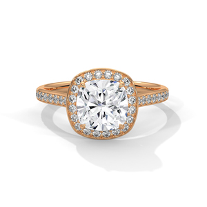 แหวนเพชรทองคำ 14K เพชรเพาะเลี้ยงในห้องปฏิบัติการ แหวนทองคำแท้ 18K สำหรับผู้หญิง สไตล์คลาสสิก รับรองโดย IGI แหวนหมั้น แหวนวันครบรอบ - Product Image 3