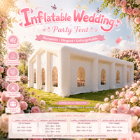 Tente de réception gonflable de luxe pour mariage, événement extérieur, grand chapiteau imperméable pour cérémonie de mariage, fête, exposition