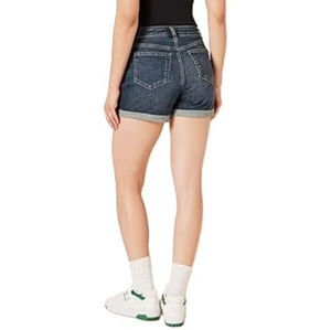 Shorts en jean pour femme, taille haute, coupe slim, respirants, design personnalisé, haute élasticité - Product Image 4