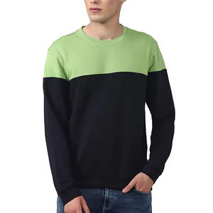 Vente en gros de sweat-shirts pour hommes, vêtements décontractés, sweat-shirt en coton mélangé à manches longues, à la mode, avec logo personnalisé - Product Image 2