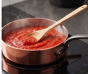 Copper Sauce <b>Pan</b> With Stainless Steel Lining And Long Handle For Kitchenware Table Home And Induction Cookers Use - Product Image 2