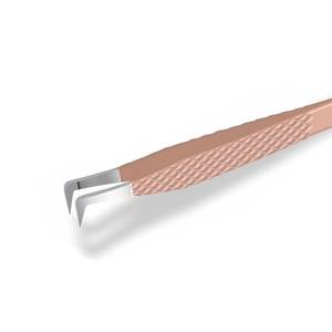 Pince à épiler de précision en acier inoxydable avec pointe lisse pour l'application d'extensions de cils - Product Image 3