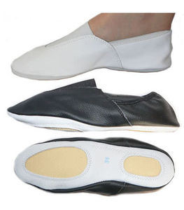 Chaussures de gymnastique sur mesure en cuir de vachette véritable souple, vente directe usine, design OEM, cuir premium pour la danse classique - Product Image 3