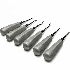 Juego de Elevadores de Raíces Manuales Profesionales de Acero Inoxidable, Kit de Instrumentos Dentales con Agarre Ergonómico para Entrenamiento Clínico y Uso en Laboratorio - Product Image 1