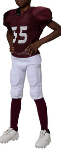 Short de football personnalisé pour adulte, avec protection rembourrée, respirant, 7 protections, 100% coton, unisexe, devant vierge - Product Image 3