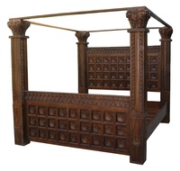 Cama Plegable de Madera Maciza de Lujo Moderna de Alta Calidad al por Mayor, Tamaño Completo, Diseño de Póster de Madera de Mango, Personalizable, Arte Manish