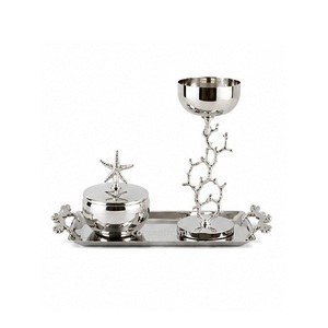 Stainless Steel Incense Burner Set with Snowflake Tray and Candle Holder for Aromatherapy Use - Product Image 5