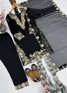 Salwar kameez de estilo pakistaní indio de moda tradicional para Festival de mujeres y ropa informal Salwar Suit con tallas grandes disponibles - Product Image 3