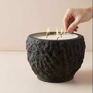 Vases à bougies en métal de luxe, contenants décoratifs pour centre de table de mariage, production de bougies d'aromathérapie, accent d'intérieur - Product Image 1