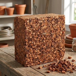 Eco-friendly Coconut Husk Chips Bulk Wholesale Compressed Natural Block 100% Natural Coco 4.5KG 5KG Carton <b>Box</b> Indian Farming - Product Image 2