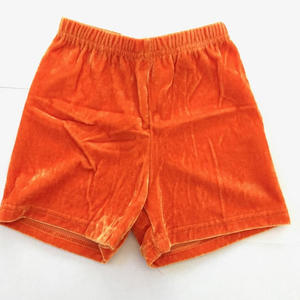 กางเกงขาสั้นกำมะหยี่สีพื้นสำหรับเด็กผู้หญิงและผู้หญิง ทรงเข้ารูป ผ้ากำมะหยี่ เสื้อผ้าผู้หญิงแบบพื้นฐาน - Product Image 5