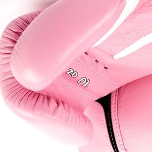 Guantes de boxeo de cuero genuino con cordones, guantes de kickboxing profesionales de alta calidad, guantes de sparring CP-BG-64 - Product Image 6