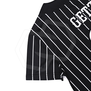เสื้อเบสบอลแขนสั้นแบบมีแถบลายทาง ปรับแต่งได้ตามต้องการ ขายส่ง สำหรับทุกเพศ ทรงปกติ ระบายอากาศได้ดี ซับเหงื่อ ชุดกีฬา - Product Image 5