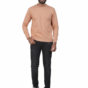 เสื้อสเวตเชิ้ตผู้ชายสีพื้นคุณภาพส่งออก คอกลม แขนยาว ทรงปกติ สวมใส่สบาย - Product Image 3