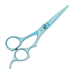 Tijeras de Barbero de Acero Inoxidable con Borde Biselado Convexo, Reposamanos Ajustable con Tornillo, Inserciones para Dedos, Herramienta de Belleza para Cortar el Cabello - Product Image 1