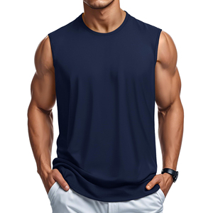 Premium Quality Men Fitness Tank Tops Lightweight Gym Vest High Performance <b>Running</b> <b>Singlet</b> Custom Logo Athletic Men Apparel - Product Image 1