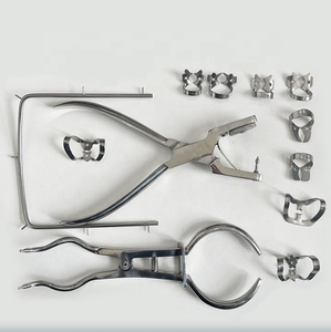 Kit de forceps dentaires professionnels en acier inoxydable certifié CE, pince à perforer, ensemble d'instruments dentaires de classe I - Product Image 2