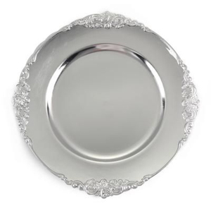 Plato de cobre martillado redondo de lujo hecho a mano, base metálica antigua para decoración de mesas de boda - Product Image 5