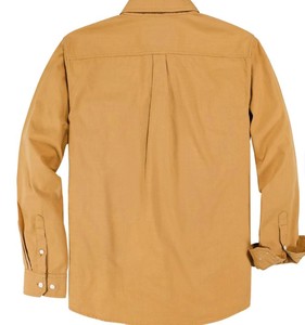 Chemise en jean unie pour homme, manches longues, col rabattu, coupe classique, style décontracté, poches, lavable, manches longues - Product Image 2