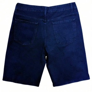 Pantalones Cortos de Mezclilla Casuales para Hombre, Estilo Vintage, con Cierre, Dobladillo sin Rematar, Tela de Algodón, para Gimnasio y Running, con Pedrería - Product Image 2