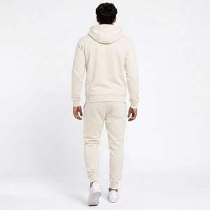 Ensemble de jogging en molleton uni à capuche pour homme, personnalisable, pour l'hiver, vente en gros, respirant, séchage rapide, grandes tailles - Product Image 4