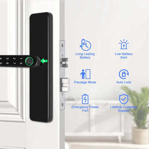 Serrure de porte intelligente électronique intelligente avec caméra reconnaissance faciale empreinte digitale pour serrures de porte - Product Image 5