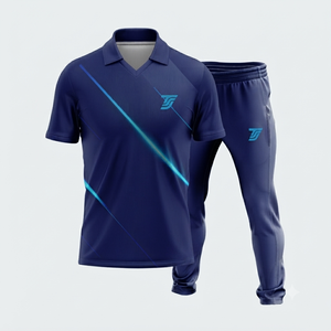 Uniforme de Cricket Personalizado con Nombre de Equipo, Impresión Digital, 100% Poliéster, Unisex, Cintura Elástica, Manga Corta, Cuello Camisero - Product Image 2