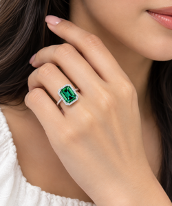 Anillo de Plata 925 con Diamante de Laboratorio para Mujer, Certificado IGI, RJC, ODM, OEM, Fabricante Ético, Venta al Por Mayor E201343 - Product Image 2