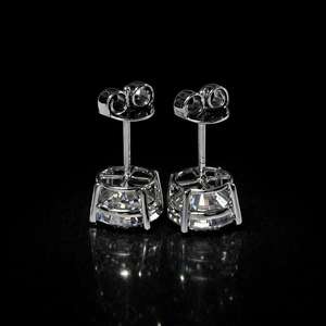 10mm Jumbo Lab Grown Diamond <b>Stud</b> <b>Earrings</b> D Color VVS1 Round Cut 8ct 925 Sterling <b>Silver</b> Solid 10KGold Men's <b>Earrings</b> Wholesale - Product Image 6