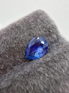 Natural Royal Blue Sapphire Pear Cut 2.02CT 10x7x4MM Loose Polished Faceted Gemstone Color Play Ceylon for Collector/Jewellery - Product Image 5