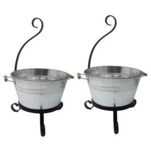 Enfriador de Bebidas Doble de Acero Galvanizado con Soporte de Hierro, Diseño Admirable, Dispensador de Bebidas para Fiestas al Aire Libre, Gran Venta - Product Image 1