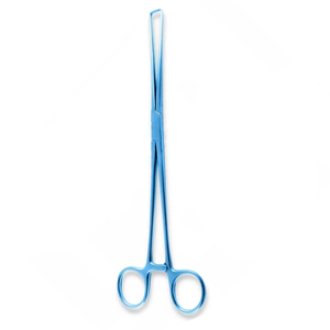 Blue Color Coated Uterine Forceps High Quality Stainless Steel Gynecology Surgical Instrument Uterine Holding Reusable Tool - Product Image 5
