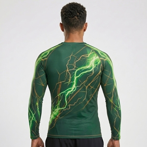 Camiseta de Compresión Deportiva Sublimada de Alta Calidad para Hombre, Camiseta de Lucha MMA Ligera y Ajustada - Product Image 2