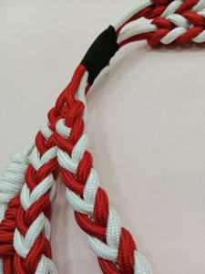 Aiguillette tactique de luxe de haute qualité avec fil de broderie, couleurs personnalisées, embouts métalliques blancs, attache à épingle de sûreté, cordon d'épaule pour tenue - Product Image 3