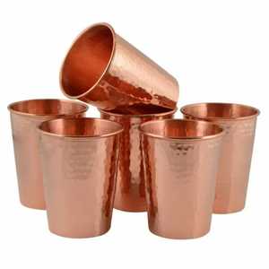 Juego de Tazas de Cobre Martillado Clásico Moscow Mule de Skies Traders, Pajitas Metálicas Ecológicas, Gran Capacidad, Portátil, para Bar de Cócteles - Product Image 6