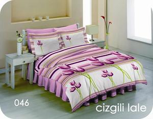 Oaptimo – Ensemble de literie 3 pièces rayé moderne en coton biologique 600TC respirant et écologique, avec drap-housse personnalisé de haute qualité - Product Image 2