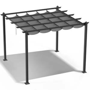 Toldo de pérgola gris para exteriores de 10*10 pies y producto Gazebo - Product Image 2