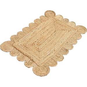 Alfombras de Yute Trenzado Personalizadas, Alfombras Festoneadas para Sala de Estar, Dormitorio, Habitación de Invitados, Precio de Fábrica - Product Image 1