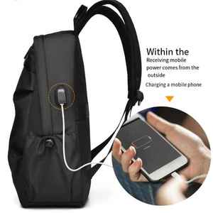 Sac à dos d'école léger et imperméable tendance avec logo personnalisé, prix d'usine, sac à dos pour ordinateur portable pour hommes, sac à dos décontracté - Product Image 4