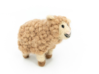 Laine feutrée 8 cm, mouton en feutre aiguilleté fait main, jouet Montessori, cadeau éducatif doux, décoration animaux de la ferme pour enfant, vente en gros de feutre